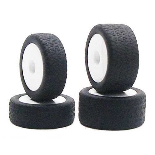 CARISMA GT24B WHITE WHEELS/ TYRES MOUNTED - RC Hobby Product