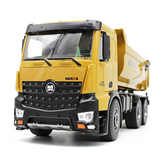HUINA RC TIPPER DUMPTRUCK 2.4G 10CH w/DIE CAST CAB, DUMP BED - RC Hobby Product