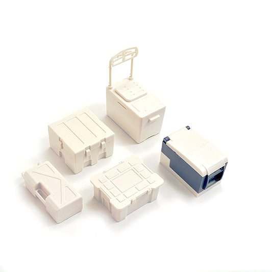 FASTRAX SCALE 5PC TOOL & COOLER CASE SET - WHITE - RC Hobby Product