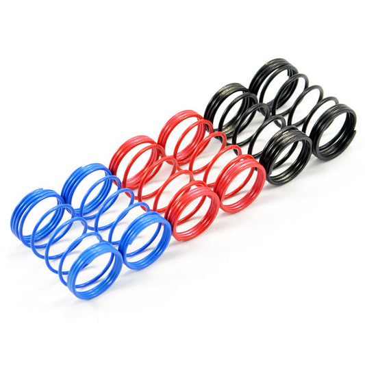FASTRAX 1/10TH 55mm SPRING SET SOFT/BLUE,MED/RED,HARD/BLACK - RC Hobby Product