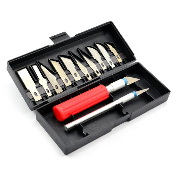 CML HOBBYIST KNIFE SET - 2 KNIFE HANDLES, 12 BLADES - RC Hobby Product