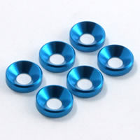 Fastrax M4 Shim Washer (6) Blue - RC Hobby Product