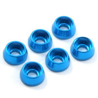Fastrax M3 Cap Washer Blue (6) - RC Hobby Product