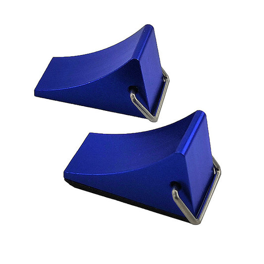 FASTRAX WHEEL CHOCK SET (2PC) - BLUE - RC Hobby Product