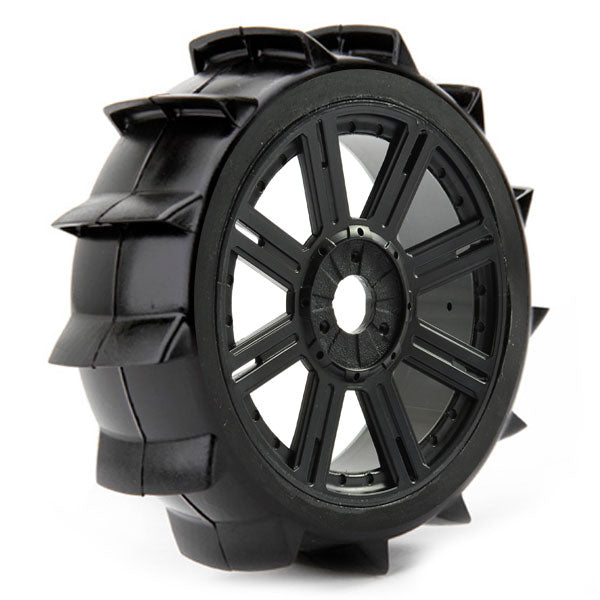 FASTRAX 1/8 PADDLE MOUNTED ON 8-SPOKE BLACK (PR) - RC Hobby Product