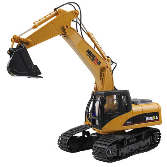 HUINA 1/14 SCALE RC EXCAVATOR 2.4G 15CH w/DIE CAST BUCKET - RC Hobby Product