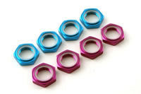 Fastrax 17mm X 1.25 Blue Serrated Wheel Nuts (4Pcs) - RC Hobby Product