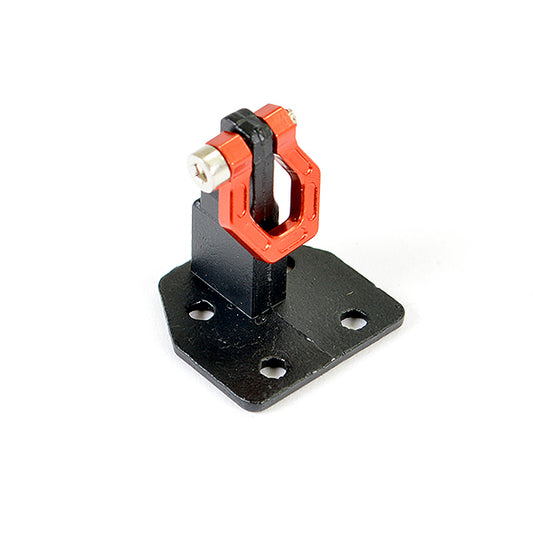 FASTRAX DELUXE ALUMINIUM BUMPER MOUNT PLATE & SHACKLE RED - RC Hobby Product