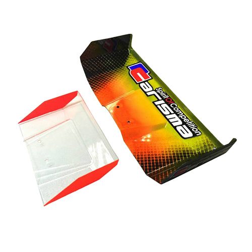 CARISMA GTB AIRSTRYKE REAR WING SET (CLEAR) - RC Hobby Product