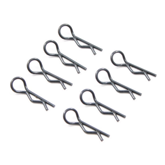 FASTRAX BLACK SMALL BODY CLIPS (8) - RC Hobby Product