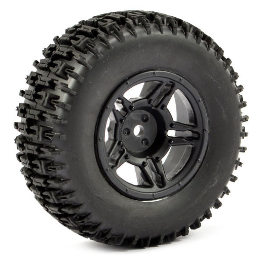 FASTRAX 1:10 SC JIGSAW MOUNTED 5-SPOKE BLACK (SLASH RR/BLITZ) - RC Hobby Product