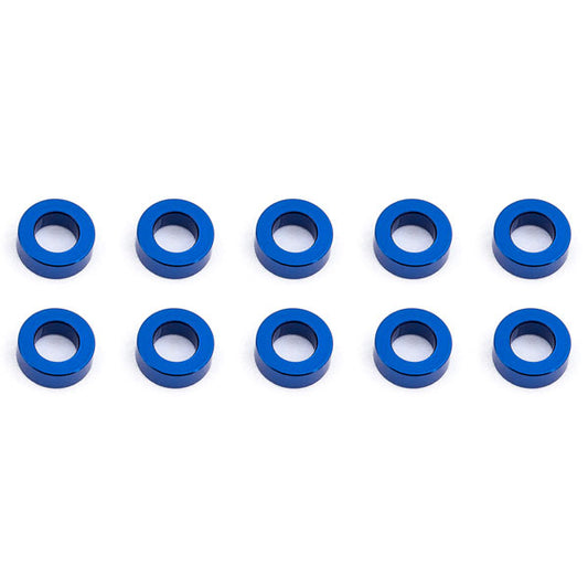 ASSOCIATED BALLSTUD WASHERS 5.5 x 2.0mm BLUE ALUMINIUM x10