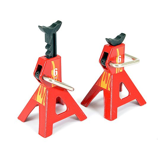 FASTRAX 6-TON ADJUSTABLE HEIGHT METAL JACK STAND (2PC) - RC Hobby Product