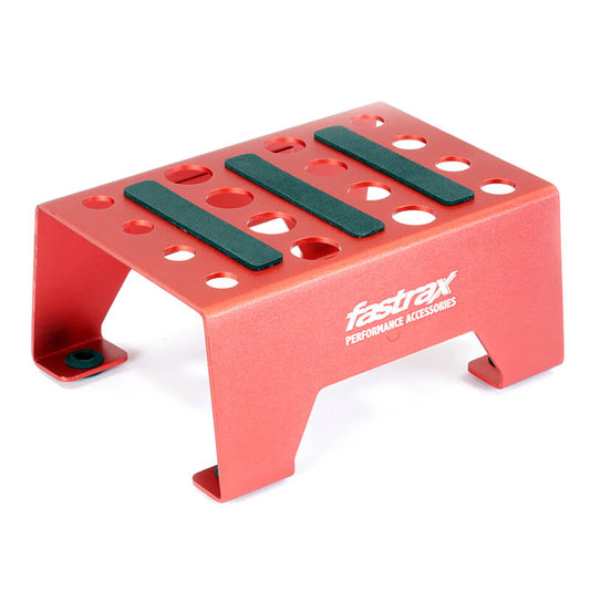 FASTRAX UNIVERSAL ALUMINIUM CAR STAND RED - RC Hobby Product