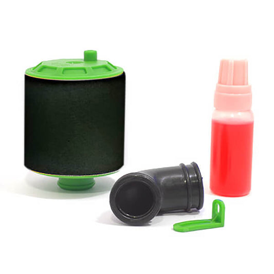 Fastrax 1/10th Air Filter Re-Buildable - Green - RC Hobby Product