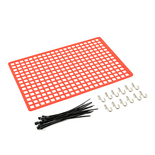 FASTRAX SCALE RUBBER NET 22cm X 14.5cm RED - RC Hobby Product