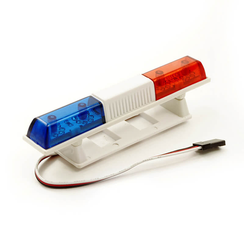 FASTRAX POLICE SQUARE ROOFLIGHT BAR w/LED'S - RC Hobby Product