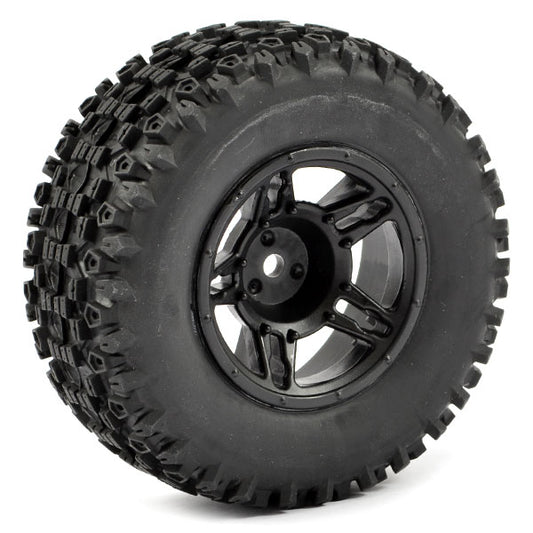 FASTRAX 1:10 SC STINGER MTD 5-SPOKE BLACK (SLASH FR) (PR) - RC Hobby Product