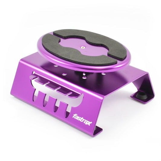 Fastrax Purple Alum Locking Rotating Car Maintenance Stand W/Magnet - RC Hobby Product