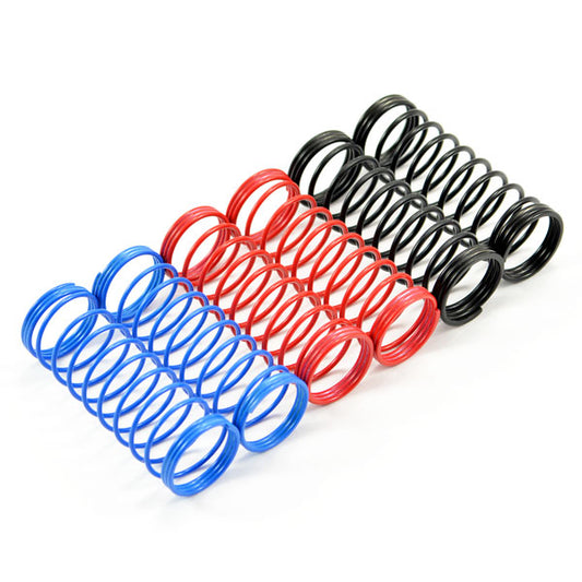 FASTRAX 1/10TH 85mm SPRING SET SOFT/BLUE,MED/RED,HARD/BLACK - RC Hobby Product