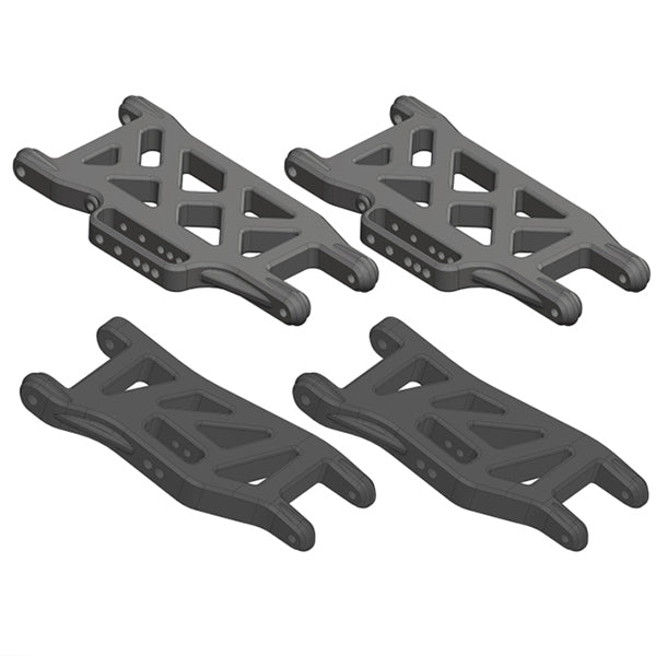 CORALLY SUSPENSION ARM FR/RE COMPOSITE 1 SET - High-Speed RTR RC Truck