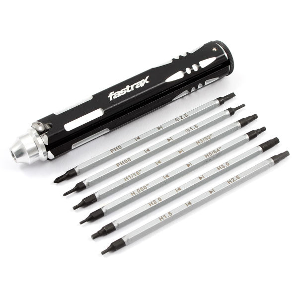 FASTRAX 12-SIZE MULTI DRIVER SET 2xPH 2xSLOT 8xMETRIC/IMPERIAL HEX - RC Hobby Product