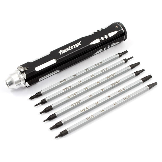 FASTRAX 12-SIZE MULTI DRIVER SET 2xPH 2xSLOT 8xMETRIC/IMPERIAL HEX - RC Hobby Product