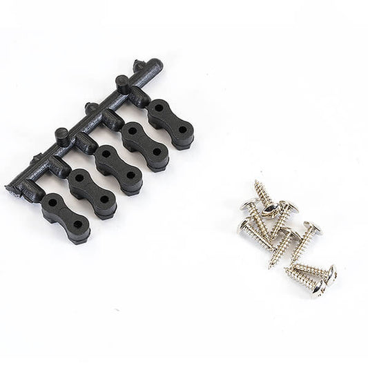 FASTRAX BLACK SERVO MOUNTS w/HARDWARE - RC Hobby Product