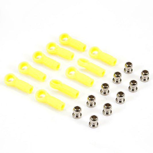 Fastrax Yellow Small Rose Ball Joints - RC Hobby Product