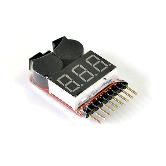 ETRONIX 1-8S LIPO BATTERY VOLTAGE METER w/ALARM - RC Hobby Product