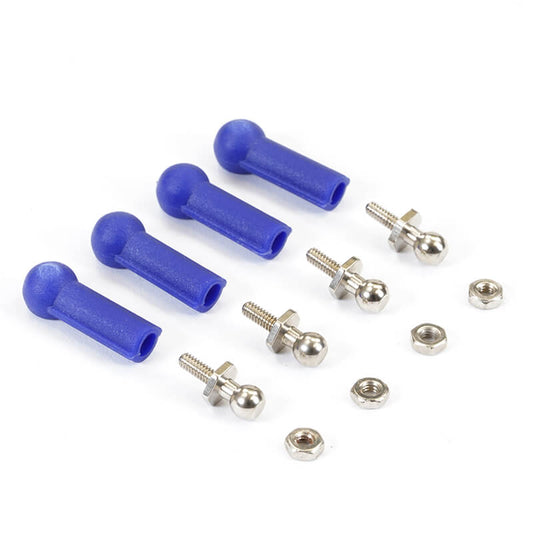 Fastrax Ball Cups (4) Blue w/Ball Studs - RC Hobby Product