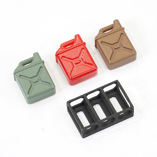FASTRAX 1/24TH OIL TANK SET WITH BASE (3PC) 14x9.8x5.4mm - RC Hobby Product