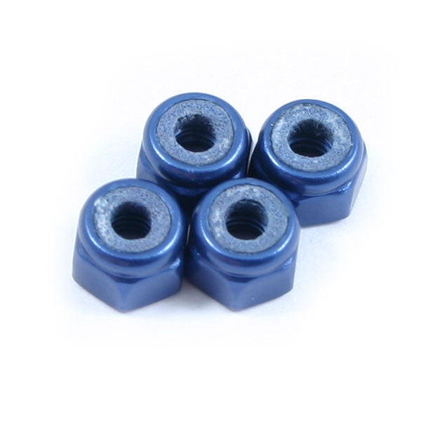 Fastrax M3 Blue Locknuts (4PCS) - RC Hobby Product