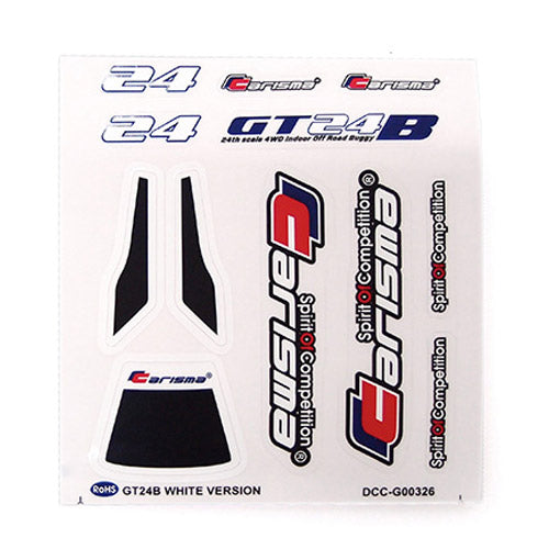 CARISMA GT24B CH/PS EDITION DECAL SHEET - RC Hobby Product