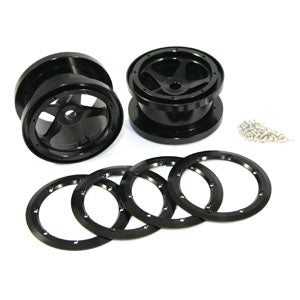 FASTRAX AXIAL 5 SPOKE 2.2 ALLOY BEADLOCK WHEELS (WRAITH) - RC Hobby Product