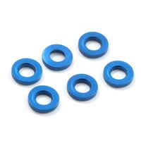 Fastrax M3 Flat Washer Blue 2.0mm (6) - RC Hobby Product
