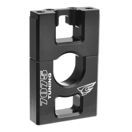 CORALLY CENTER DIFF BULKHEAD SWISS MADE 7075 T6 BLACK (2PC SET) - High-Speed RTR RC Truck