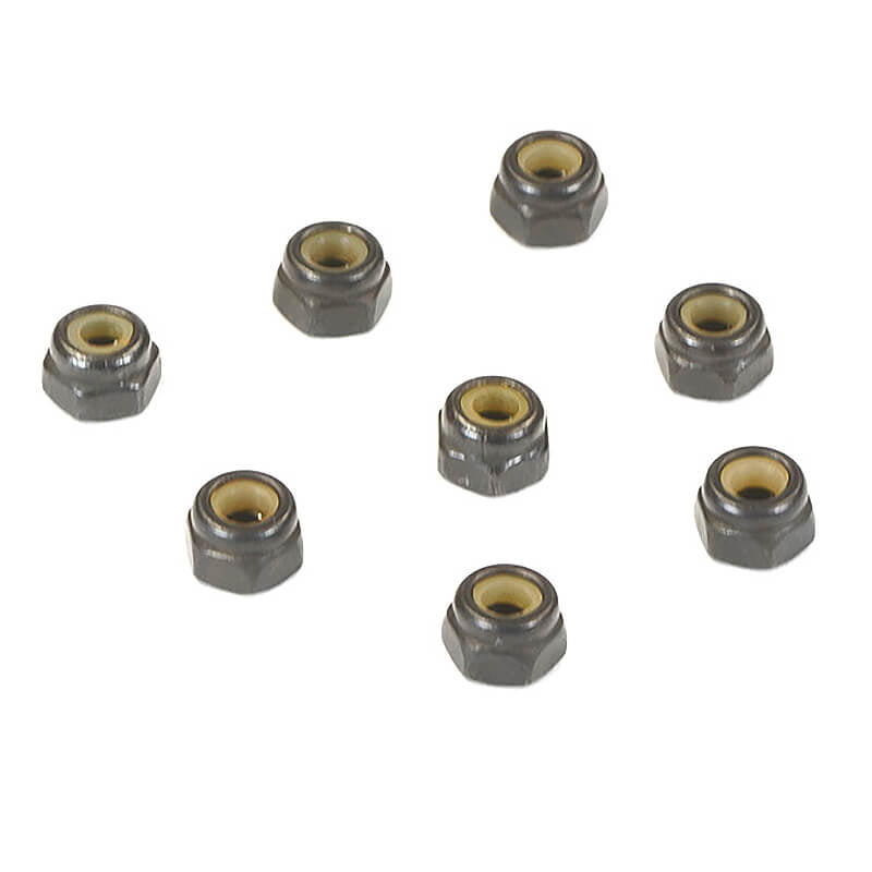 FASTRAX NYLOC NUT M2 BLACK - RC Hobby Product