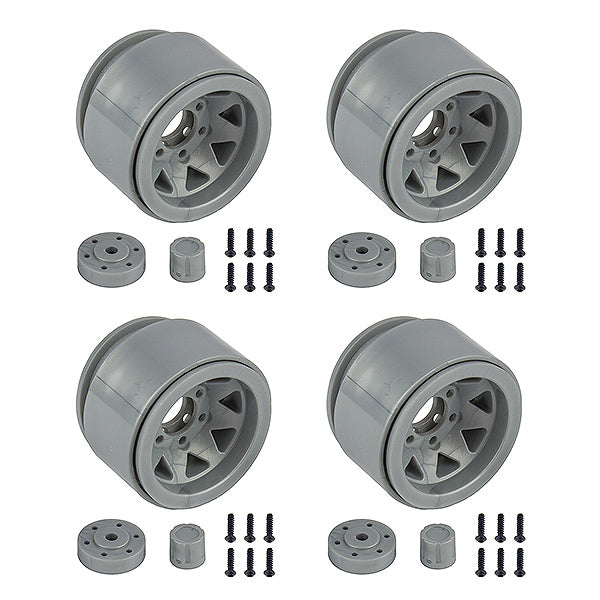 ELEMENT RC ENDURO TRIGON WHEELS 1.55IN SILVER - RC Hobby Product