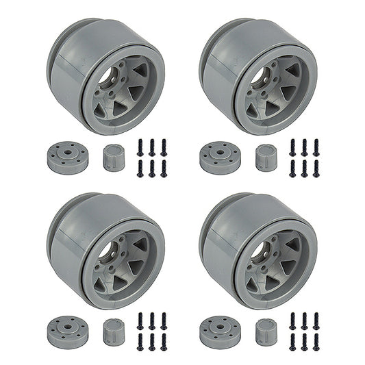 ELEMENT RC ENDURO TRIGON WHEELS 1.55IN SILVER - RC Hobby Product