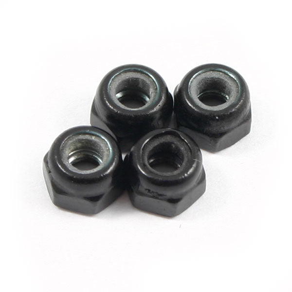 Fastrax M3 Black Locknuts (4PCS) - RC Hobby Product