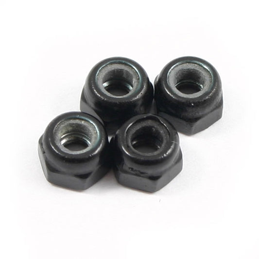 Fastrax M3 Black Locknuts (4PCS) - RC Hobby Product