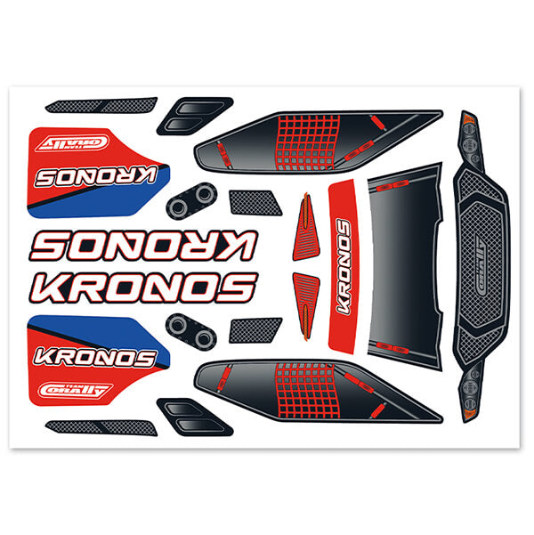 CORALLY BODY DECAL SHEET - KRONOS XP 6S '2021' - High-Speed RTR RC Truck