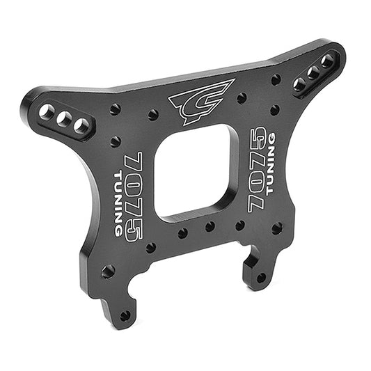 CORALLY SHOCK TOWER XTR FRONT 7075 ALUMINIUM 5MM BLACK - High-Speed RTR RC Truck