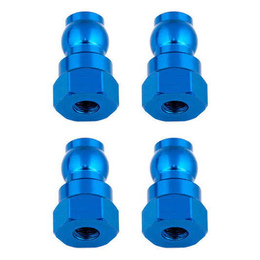 TEAM ASSOCIATED SHOCK BUSHINGS 12MM BLUE ALUMINUM (4)