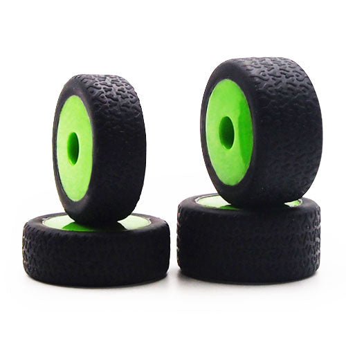 CARISMA GT24B GREEN WHEELS/ TYRES MOUNTED - RC Hobby Product