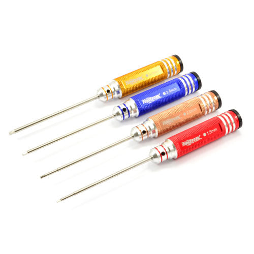 Fastrax Hardened Metric Hex Driver Set (4) - RC Hobby Product