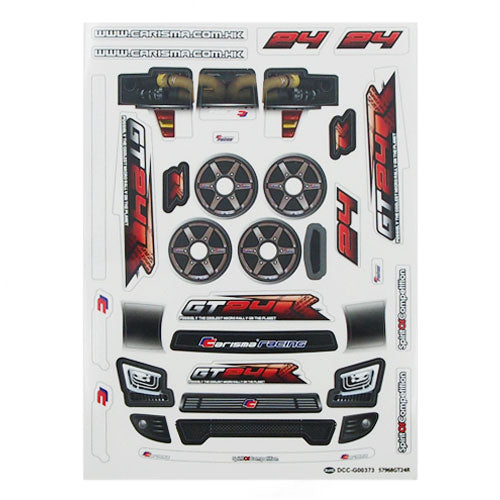 CARISMA GT24R RALLY CAR DECAL SHEET - RC Hobby Product