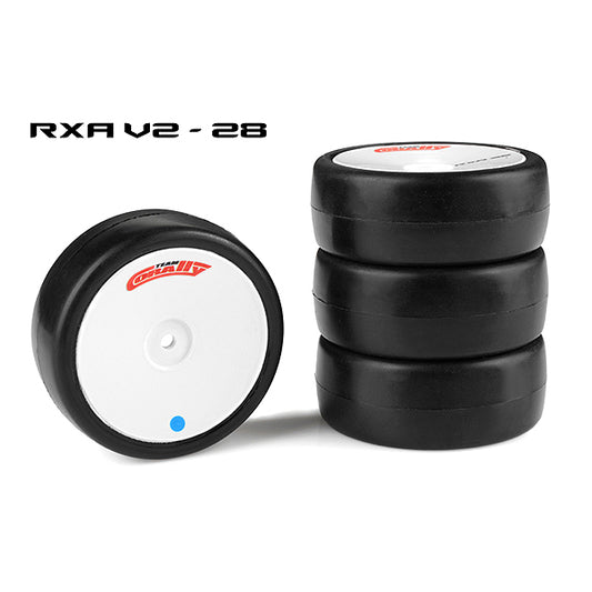 CORALLY ATTACK RXA V2 RUBBER TYRES 1/10 EP TOURING 28 SHORE ASPHALT 4PCS - High-Speed RTR RC Truck
