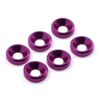 Fastrax M3 Csk Washer Purple (6) - RC Hobby Product